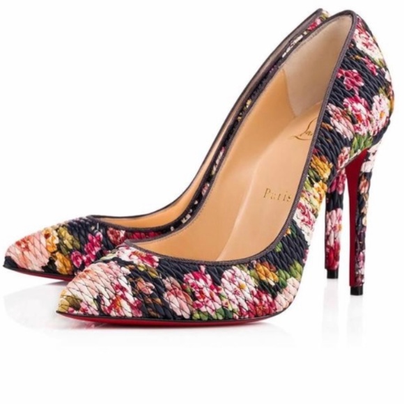 Christian Louboutin Shoes - NEW Louboutin Pigalle follies Quilted floral RETAIL 895